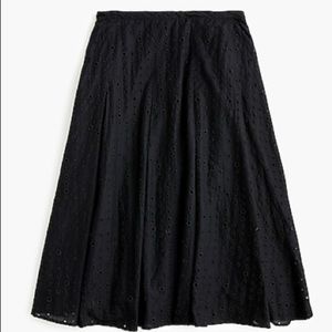 J.Crew Eyelet Midi Length Skirt